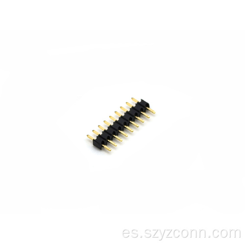 Conector de clavija de 2,0 mm de una sola fila recta